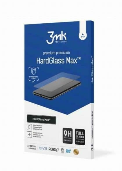 3MK HardGlass Max iPhone 15 Plus 6.7" μαύρο, Fullscreen Glass