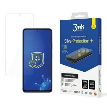 3MK SilverProtect+ Xiaomi Redmi Note 12 Pro 4G Αντιμικροβιακή Μεμβράνη Εγκατάστασης με Υγρό