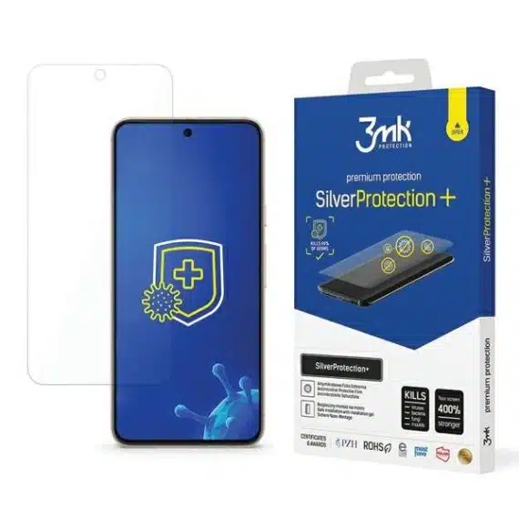 3MK SilverProtect+ Google Pixel 8 5G Αντιμικροβιακή Μεμβράνη Εγκατάστασης με Υγρό