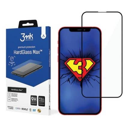 3MK HardGlass Max iPhone 13 Μαύρο Fullscreen Glass