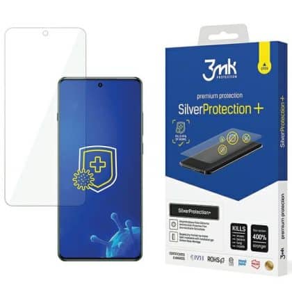 3MK SilverProtect+ Poco X6 5G Αντιμικροβιακή Μεμβράνη Εγκατάστασης με Υγρό