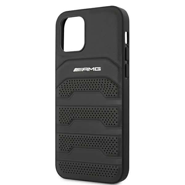 Mercedes Leather Debossed Lines - θήκη για Apple iPhone 12 mini - Μαύρο - Image 6
