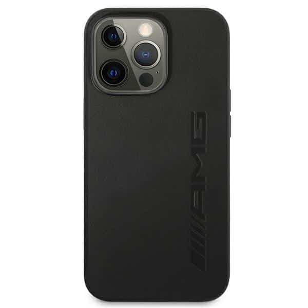 Mercedes Leather Hot Stamped - θήκη για Apple iPhone 13 Pro / - Μαύρο - Image 3