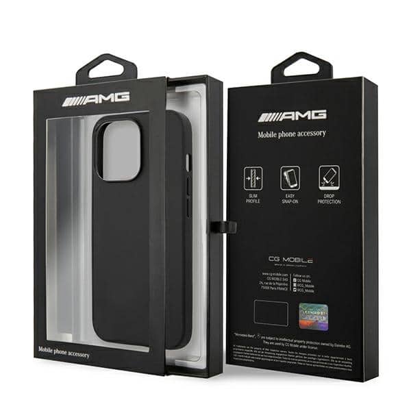 Mercedes Leather Hot Stamped - θήκη για Apple iPhone 13 Pro / - Μαύρο - Image 8
