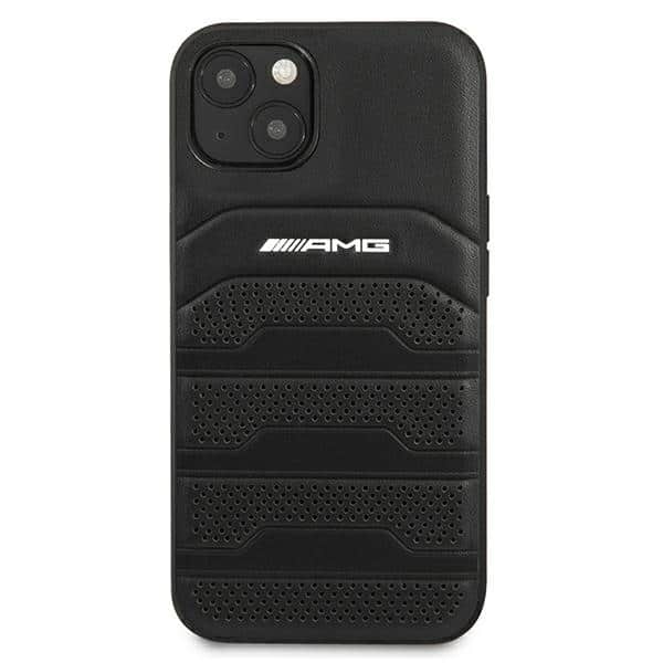 Mercedes Leather Debossed Lines - θήκη για Apple iPhone 13 mini - Μαύρο - Image 3