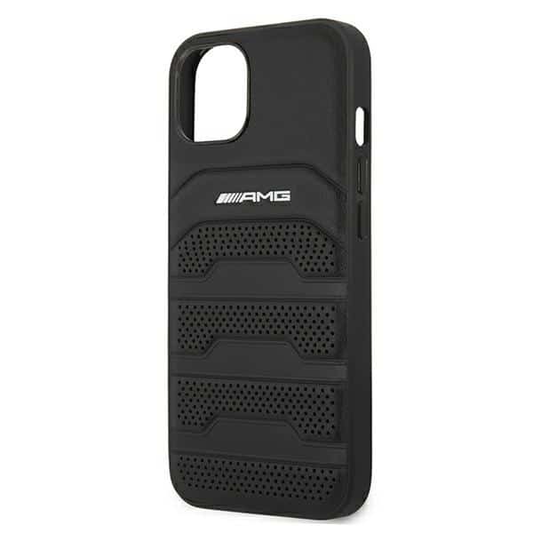 Mercedes Leather Debossed Lines - θήκη για Apple iPhone 13 mini - Μαύρο - Image 6