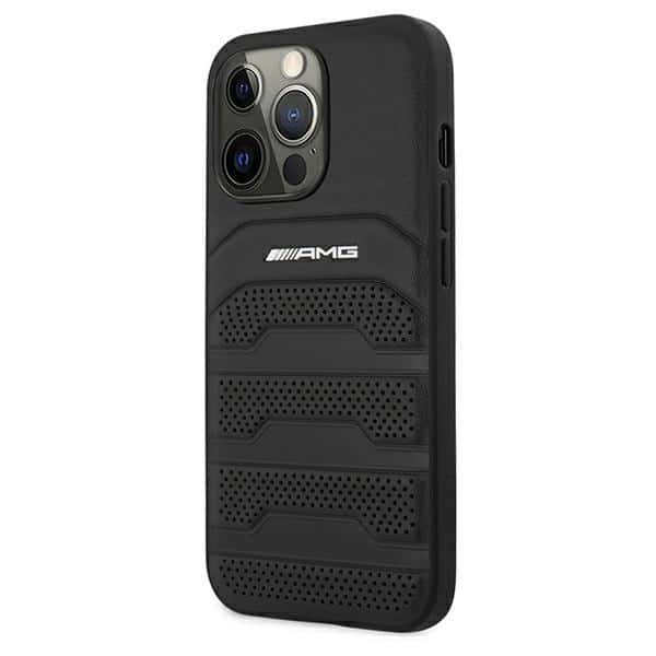 Mercedes Leather Debossed Lines - θήκη για Apple iPhone 13 Pro / - Μαύρο - Image 2