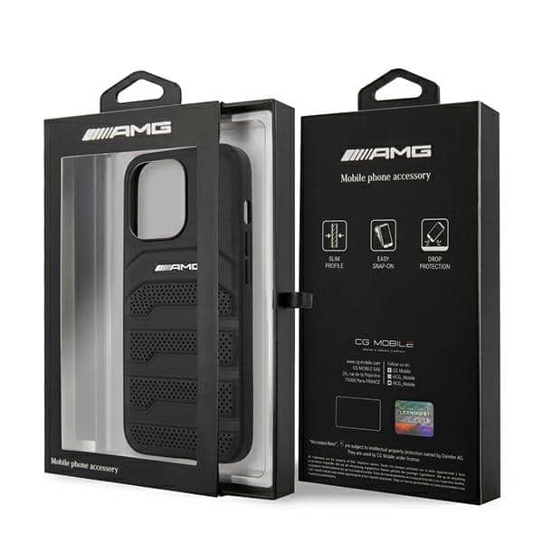 Mercedes Leather Debossed Lines - θήκη για Apple iPhone 13 Pro / - Μαύρο - Image 8