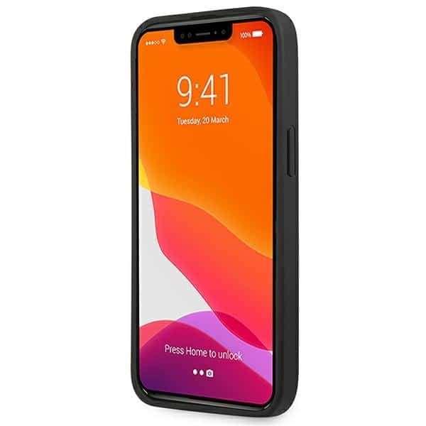 Mercedes Leather Debossed Lines - θήκη για Apple iPhone 14 Pro - Μαύρο - Image 5