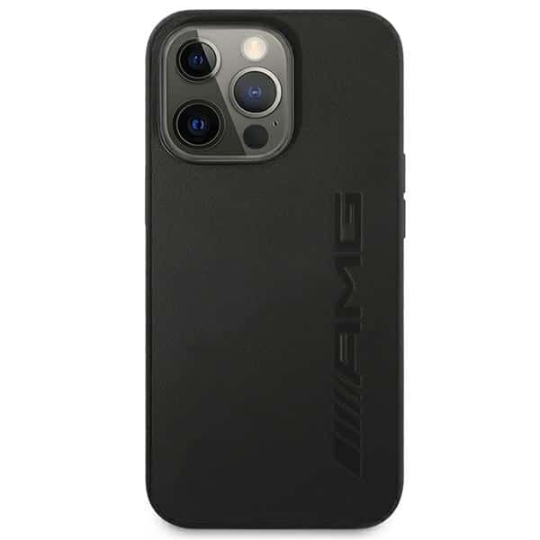 Mercedes Leather Hot Stamped - θήκη για Apple iPhone 14 Pro - Μαύρο - Image 3