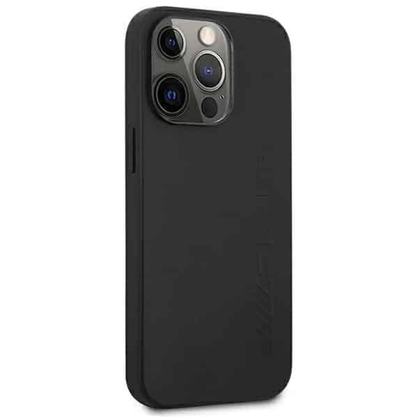Mercedes Leather Hot Stamped - θήκη για Apple iPhone 14 Pro - Μαύρο - Image 4