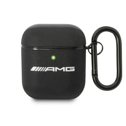 AMG AMA2SLWK Θήκη για AirPods Δέρμα Μαύρο