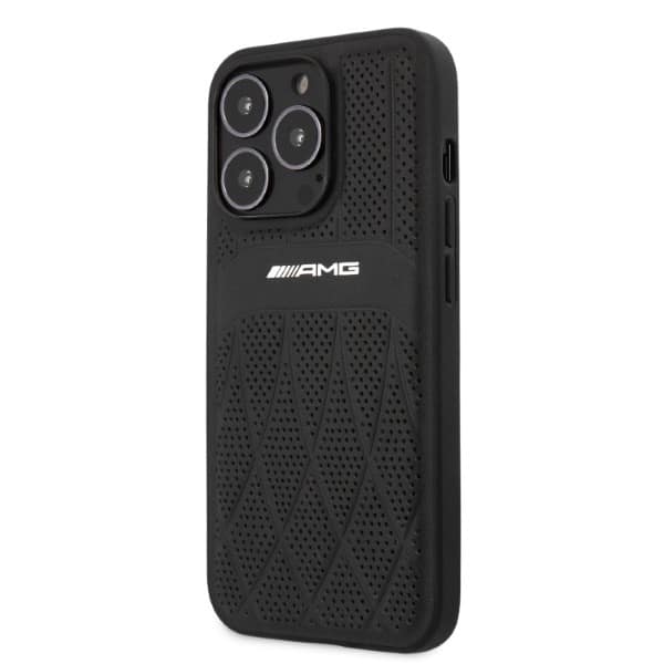 Mercedes Leather Curved Lines - θήκη για Apple iPhone 13 Pro / - Μαύρο - Image 2