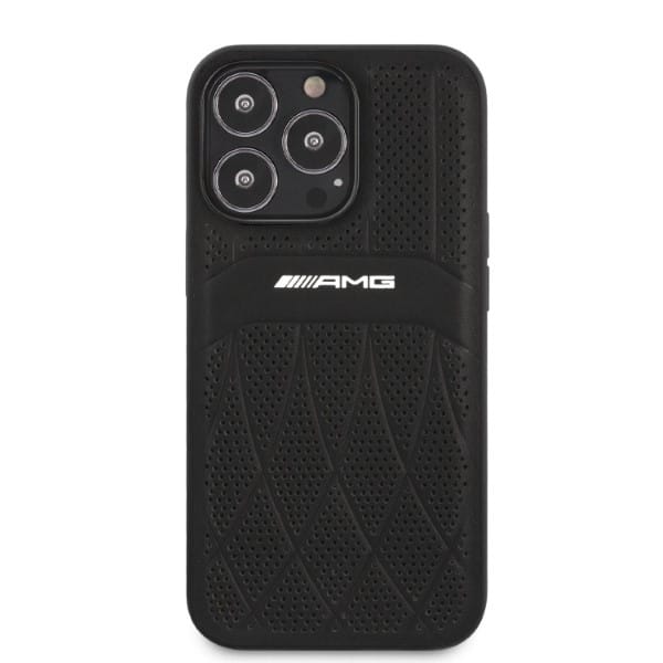 Mercedes Leather Curved Lines - θήκη για Apple iPhone 13 Pro / - Μαύρο - Image 3