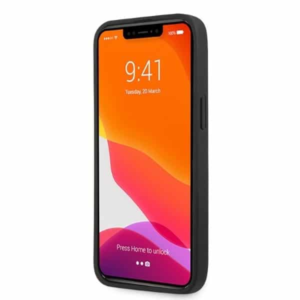 Mercedes Leather Curved Lines - θήκη για Apple iPhone 13 Pro / - Μαύρο - Image 5
