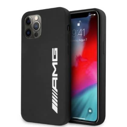 Mercedes Silicone Big Logo - θήκη για Apple iPhone 12 Pro Max - Μαύρο