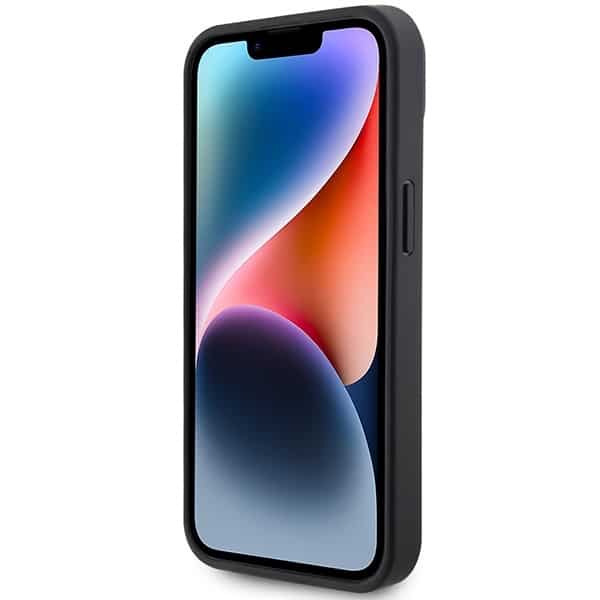 Mercedes Leather Debossed Lines - θήκη για Apple iPhone 15 Plus - Μαύρο - Image 5