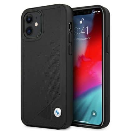 BMW Leather Deboss - θήκη για Apple iPhone 12 mini - Μαύρο