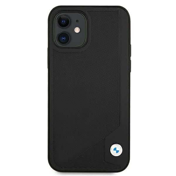 BMW Leather Deboss - θήκη για Apple iPhone 12 mini - Μαύρο - Image 3