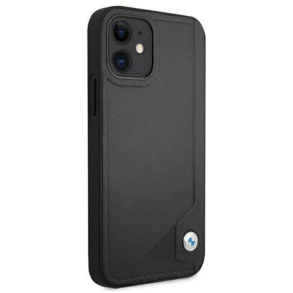 BMW Leather Deboss - θήκη για Apple iPhone 12 mini - Μαύρο - Image 4