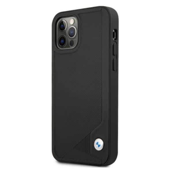 BMW Leather Deboss - θήκη για Apple iPhone 12/12 Pro - Μαύρο - Image 2