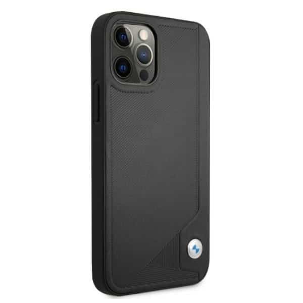 BMW Leather Deboss - θήκη για Apple iPhone 12/12 Pro - Μαύρο - Image 4