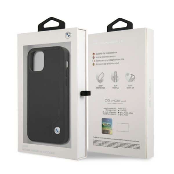BMW Leather Deboss - θήκη για Apple iPhone 12/12 Pro - Μαύρο - Image 8