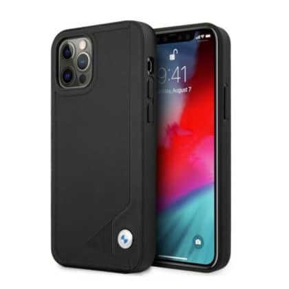 BMW Leather Deboss - θήκη για Apple iPhone 12 Pro Max - Μαύρο