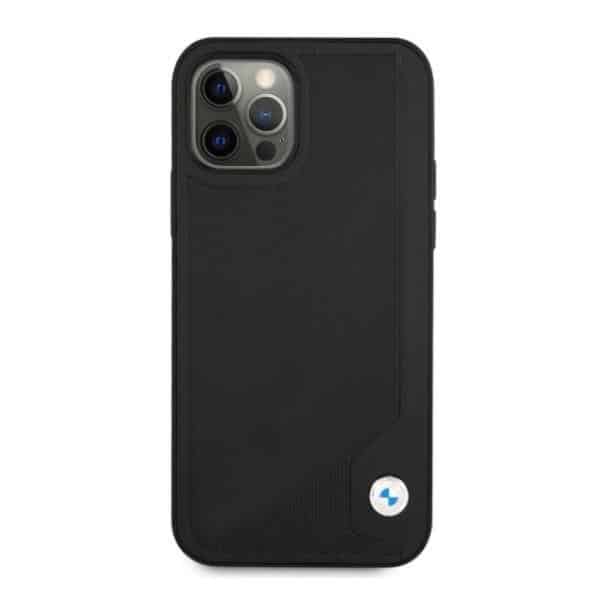 BMW Leather Deboss - θήκη για Apple iPhone 12 Pro Max - Μαύρο - Image 3