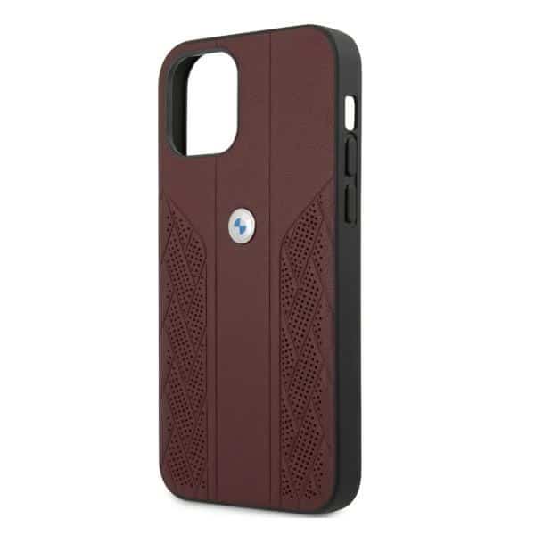 BMW Leather Curve Perforate - θήκη για Apple iPhone 12/12 Pro - Κόκκινο - Image 6
