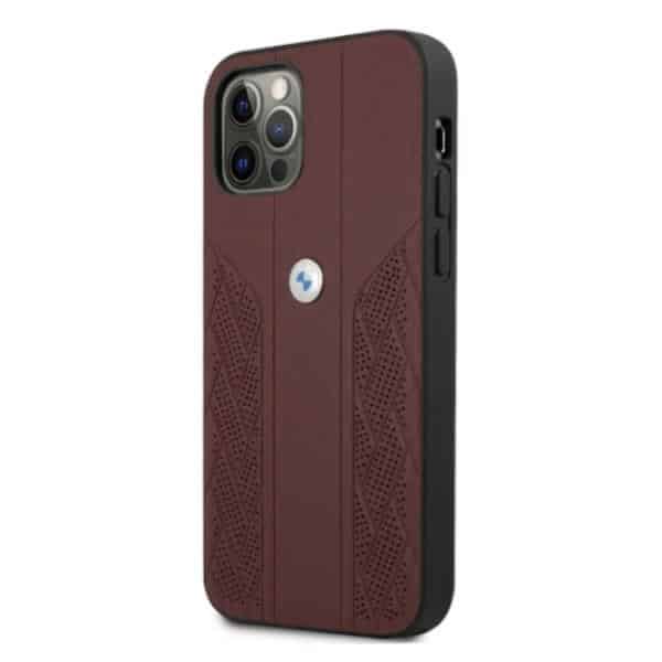 BMW Leather Curve Perforate - θήκη για Apple iPhone 12 Pro Max - Κόκκινο - Image 2