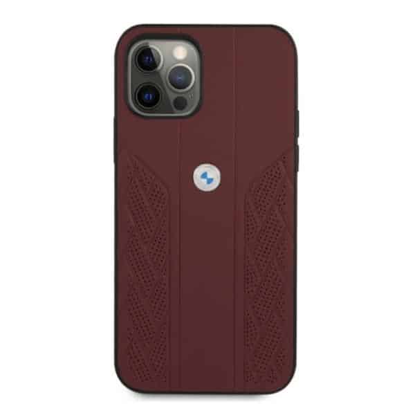 BMW Leather Curve Perforate - θήκη για Apple iPhone 12 Pro Max - Κόκκινο - Image 3