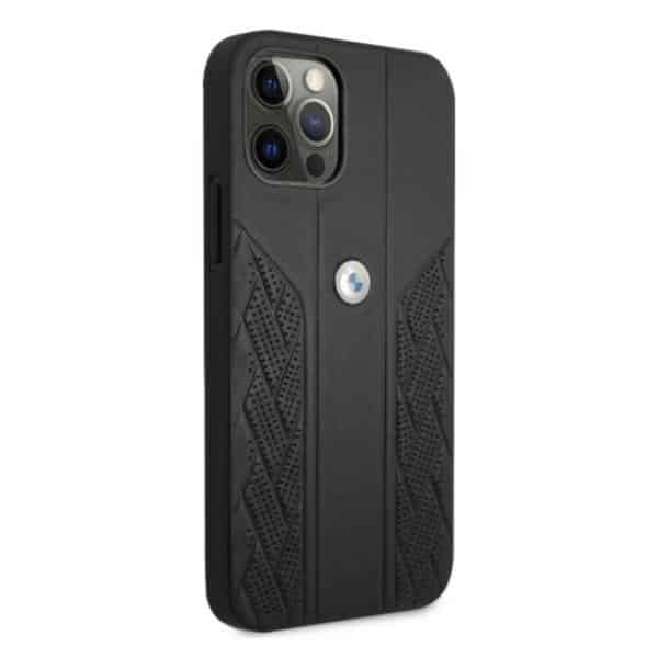 BMW Leather Curve Perforate - θήκη για Apple iPhone 12/12 Pro - Μαύρο - Image 4