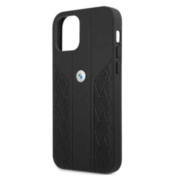 BMW Leather Curve Perforate - θήκη για Apple iPhone 12/12 Pro - Μαύρο - Image 6