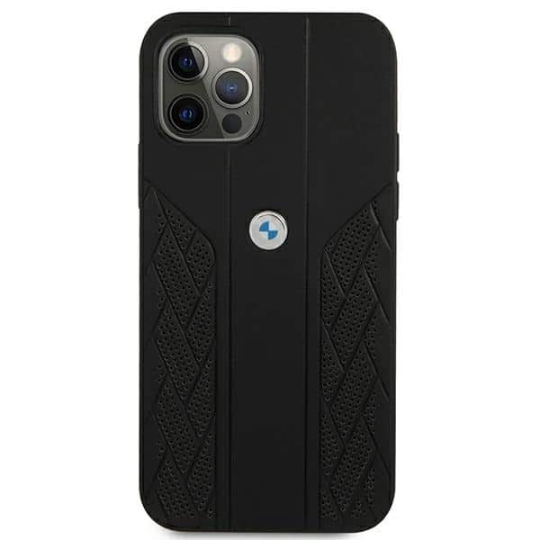 BMW Leather Curve Perforate - θήκη για Apple iPhone 12 Pro Max - Μαύρο - Image 3