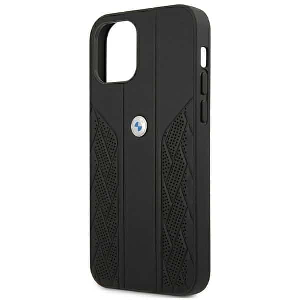 BMW Leather Curve Perforate - θήκη για Apple iPhone 12 Pro Max - Μαύρο - Image 6