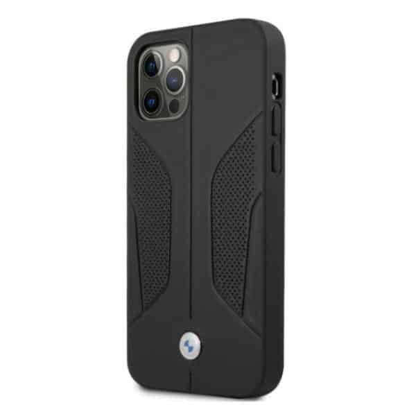 BMW Leather Perforate Sides - θήκη για Apple iPhone 12/12 Pro - Μαύρο - Image 2