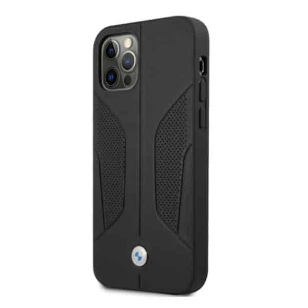 BMW Leather Perforate Sides - θήκη για Apple iPhone 12 Pro Max - Μαύρο - Image 2