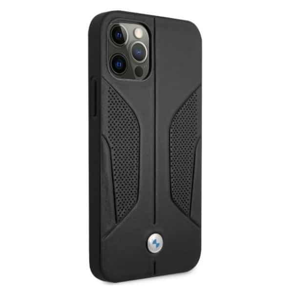 BMW Leather Perforate Sides - θήκη για Apple iPhone 12 Pro Max - Μαύρο - Image 4
