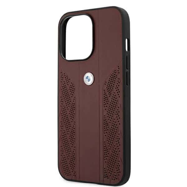 BMW Leather Curve Perforate - θήκη για Apple iPhone 13 - Κόκκινο - Image 6