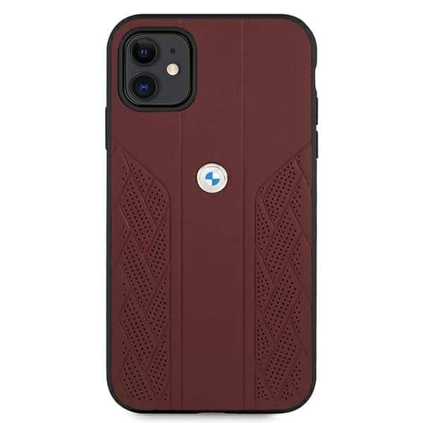BMW Leather Curve Perforate - θήκη για Apple iPhone 11 - Κόκκινο - Image 3