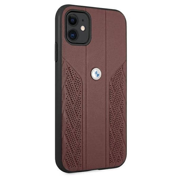BMW Leather Curve Perforate - θήκη για Apple iPhone 11 - Κόκκινο - Image 4