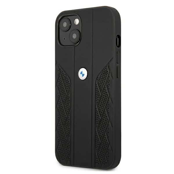 BMW Leather Curve Perforate - θήκη για Apple iPhone 13 mini - Μαύρο - Image 2
