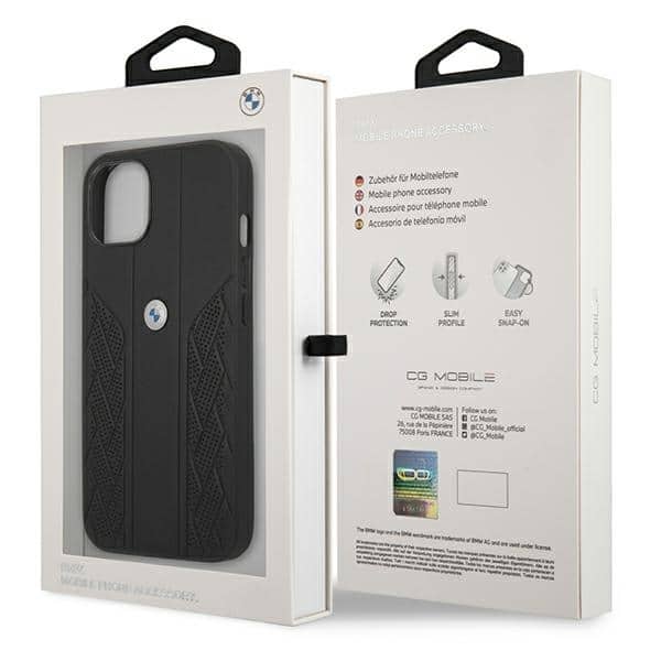 BMW Leather Curve Perforate - θήκη για Apple iPhone 13 mini - Μαύρο - Image 8
