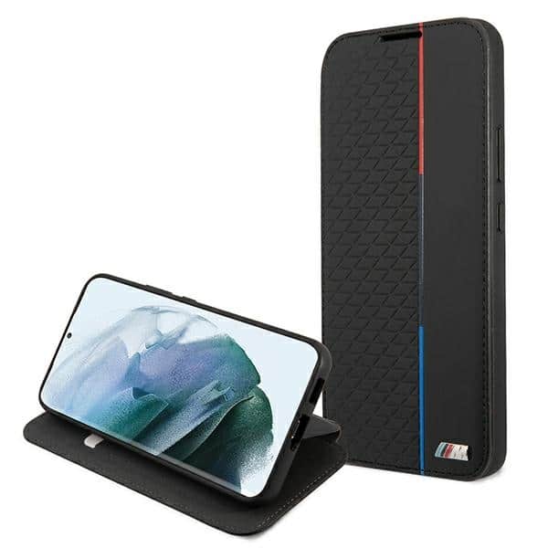 BMW Bookcase M Collection Triangles - θήκη για Samsung S22+ S906 - Μαύρο - Image 5