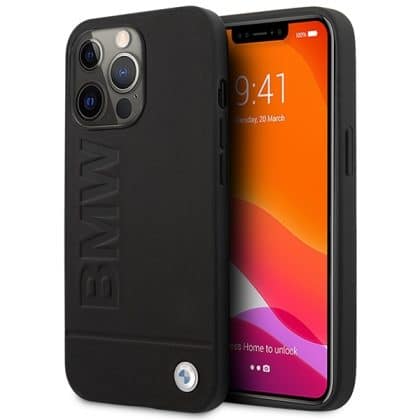 BMW Signature Logo Imprint Magsafe - θήκη για Apple iPhone 14 Pro - Μαύρο
