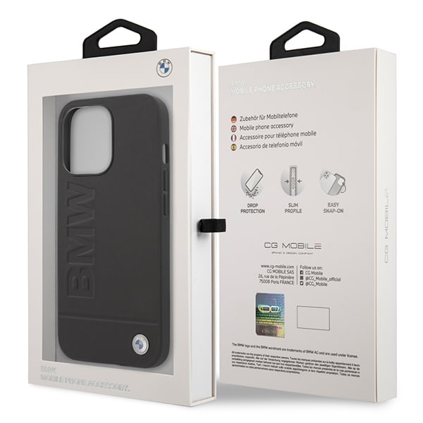 BMW Signature Logo Imprint Magsafe - θήκη για Apple iPhone 14 Pro - Μαύρο - Image 8