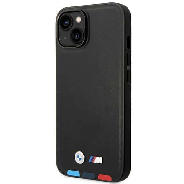 BMW Leather Stamp Tricolor Magsafe - θήκη για Apple iPhone 14 Plus - Μαύρο - Image 2