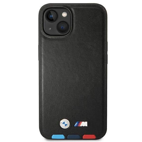 BMW Leather Stamp Tricolor Magsafe - θήκη για Apple iPhone 14 Plus - Μαύρο - Image 3