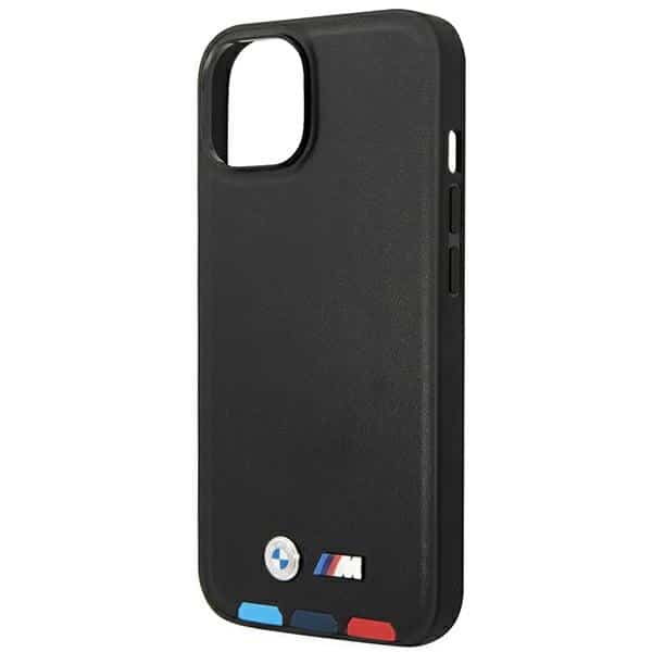 BMW Leather Stamp Tricolor Magsafe - θήκη για Apple iPhone 14 Plus - Μαύρο - Image 6